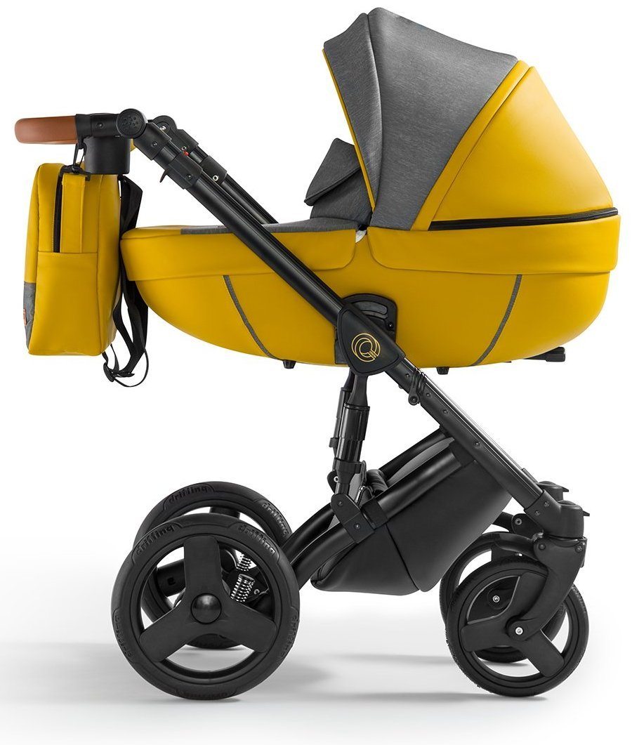 Orion Stroller 3in1 8 Lemon Eco Leather – 3in1 Baby Pram Stroller Travel System with Car Seat – LuxePram UK