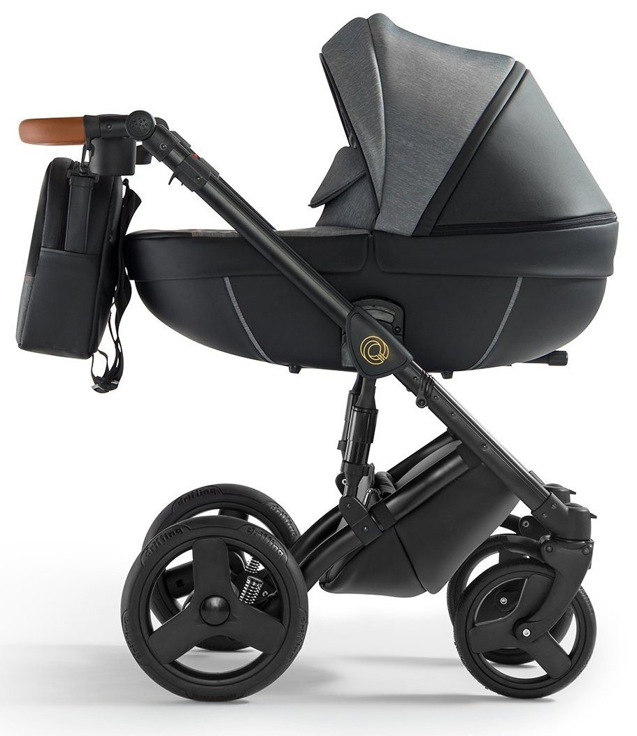 Orion Stroller 3in1 1 Digital Black Eco Leather – 3in1 Baby Pram Stroller Travel System with Car Seat – LuxePram UK