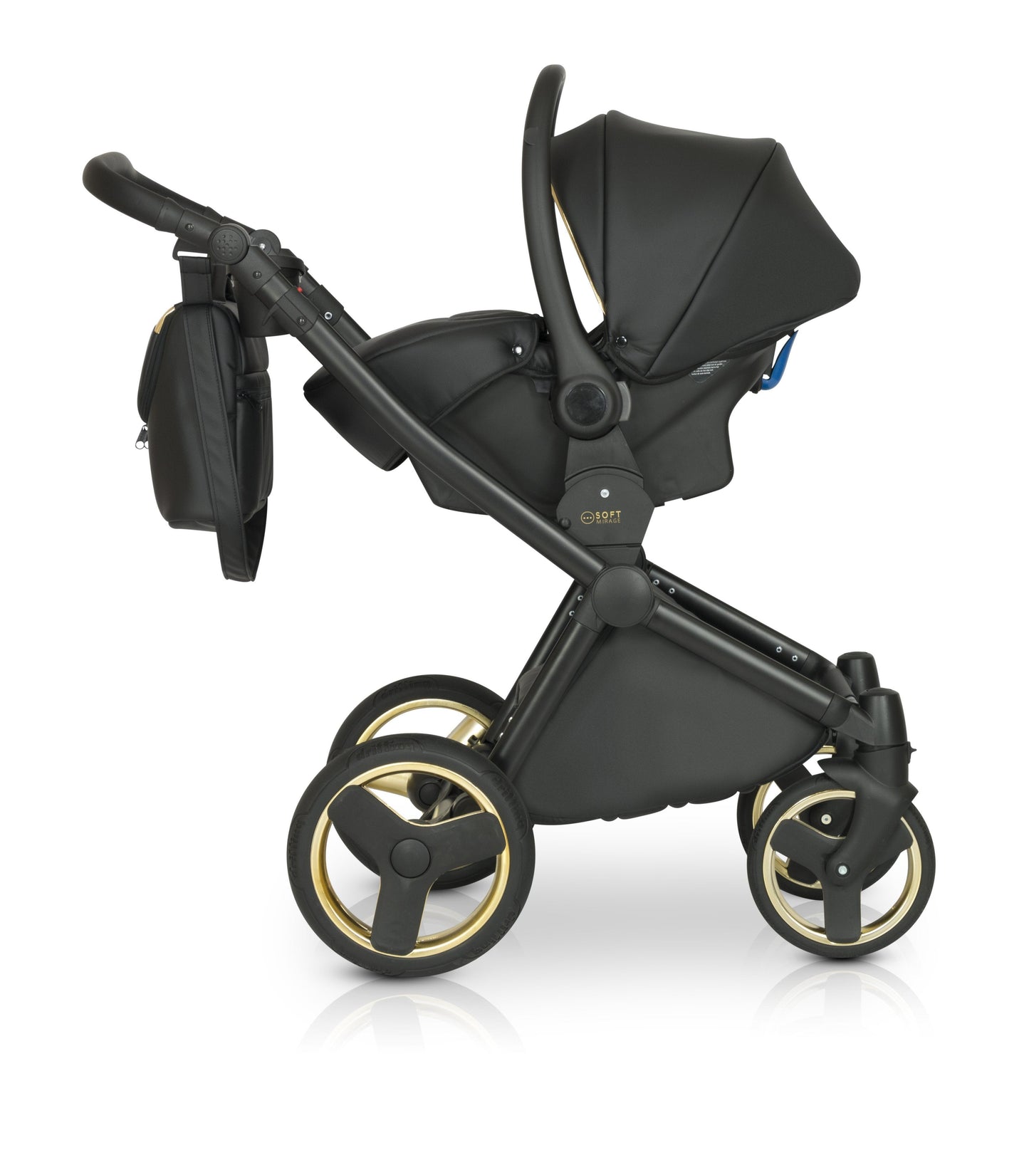 Mirage Soft Stroller 3in1 – 3in1 Baby Pram Stroller Travel System with Car Seat – LuxePram UK