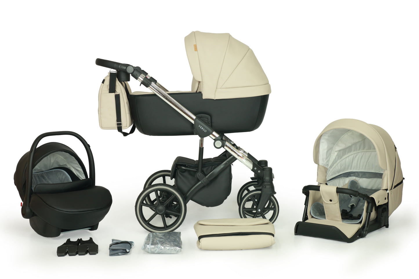 The Verso 3in1 Stroller – 3in1 Baby Pram Stroller Travel System with Car Seat – LuxePram UK