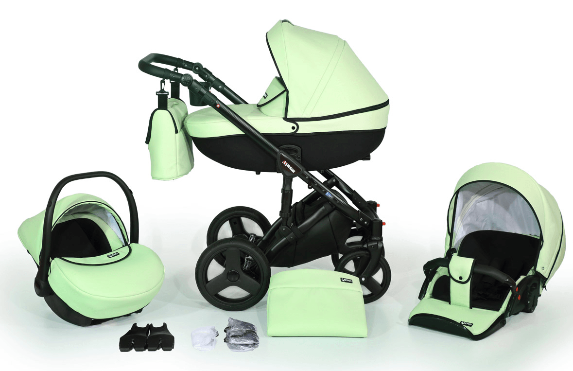 Mirage Livio Eco Premium Stroller 3in1 – 3in1 Baby Pram Stroller Travel System with Car Seat – LuxePram UK