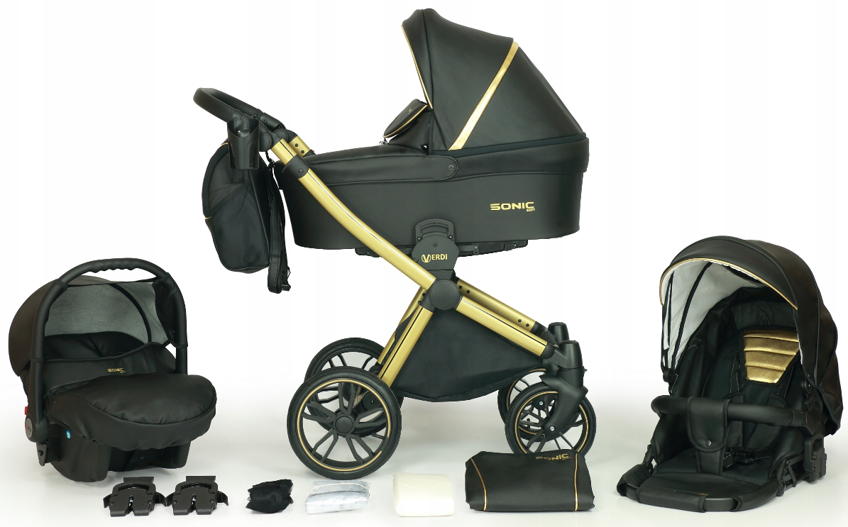 SONIC Soft 3in1 – 3in1 Baby Pram Stroller Travel System with Car Seat – LuxePram UK