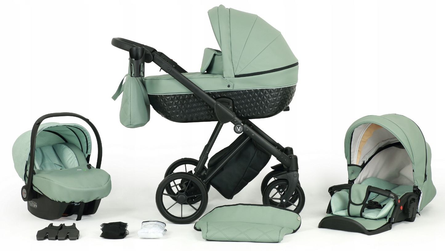 Pepe Eco Stroller 3in1 – 3in1 Baby Pram Stroller Travel System with Car Seat – LuxePram UK