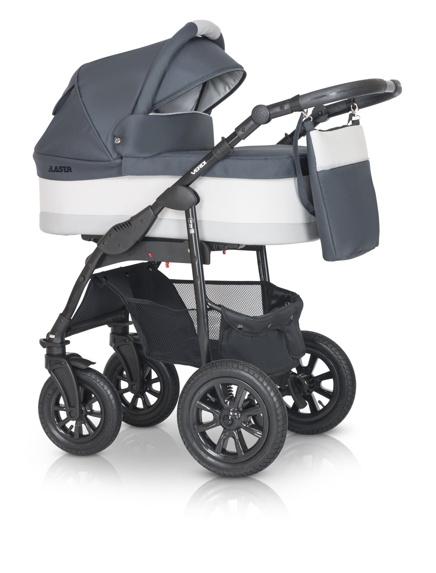 Laser Black Stroller 3in1 4 β 3in1 Baby Pram Stroller Travel System with Car Seat β LuxePram UK