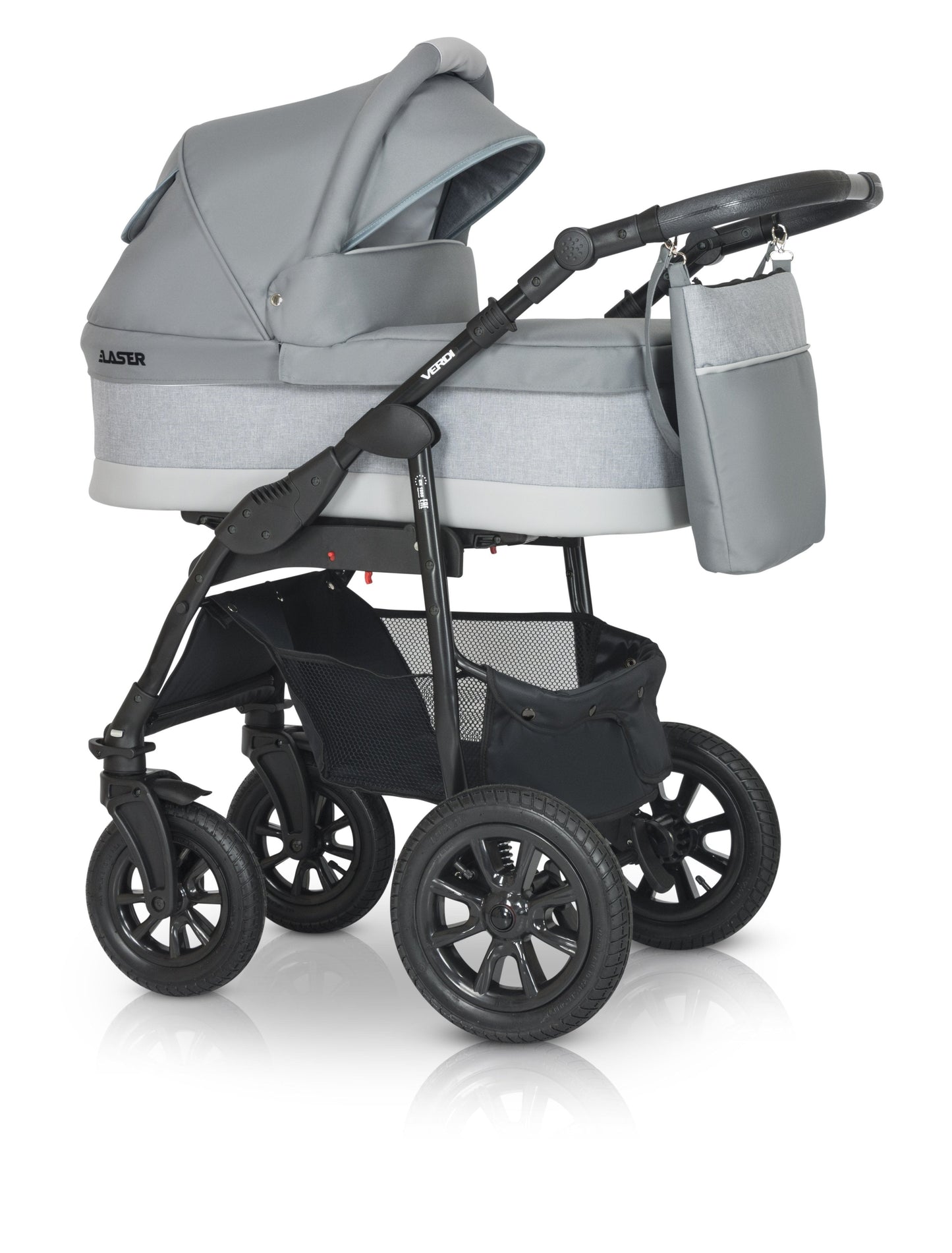 Laser Black Stroller 3in1 7 β 3in1 Baby Pram Stroller Travel System with Car Seat β LuxePram UK