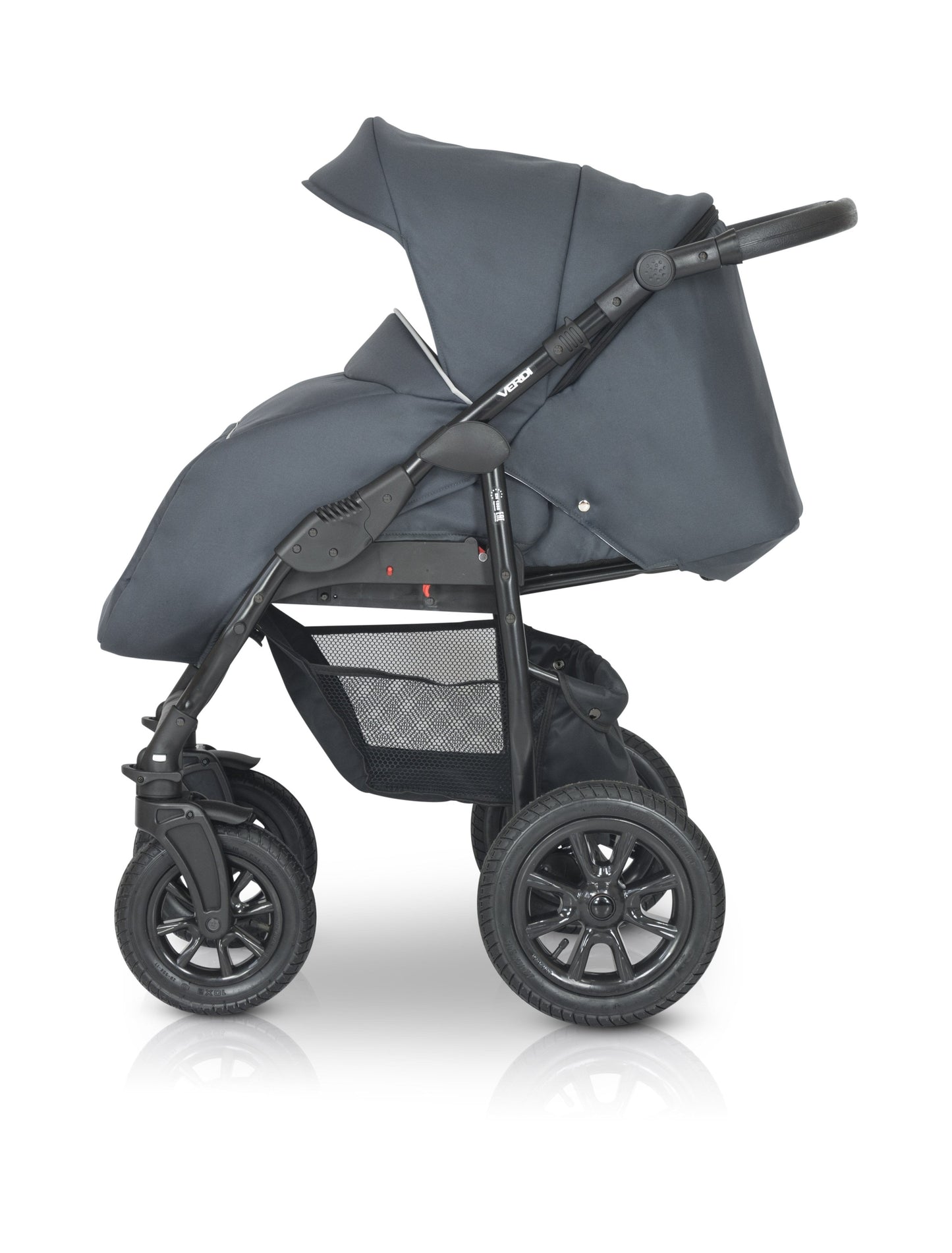 Laser Black Stroller 3in1 β 3in1 Baby Pram Stroller Travel System with Car Seat β LuxePram UK