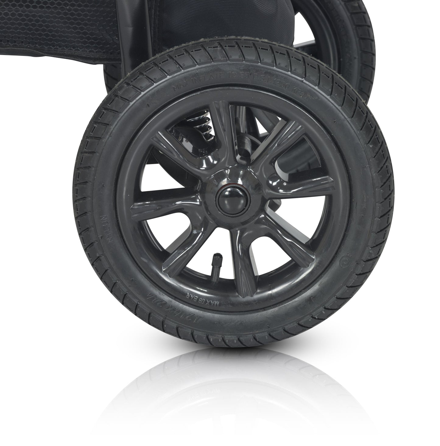 Laser Black Stroller 3in1 β 3in1 Baby Pram Stroller Travel System with Car Seat β LuxePram UK