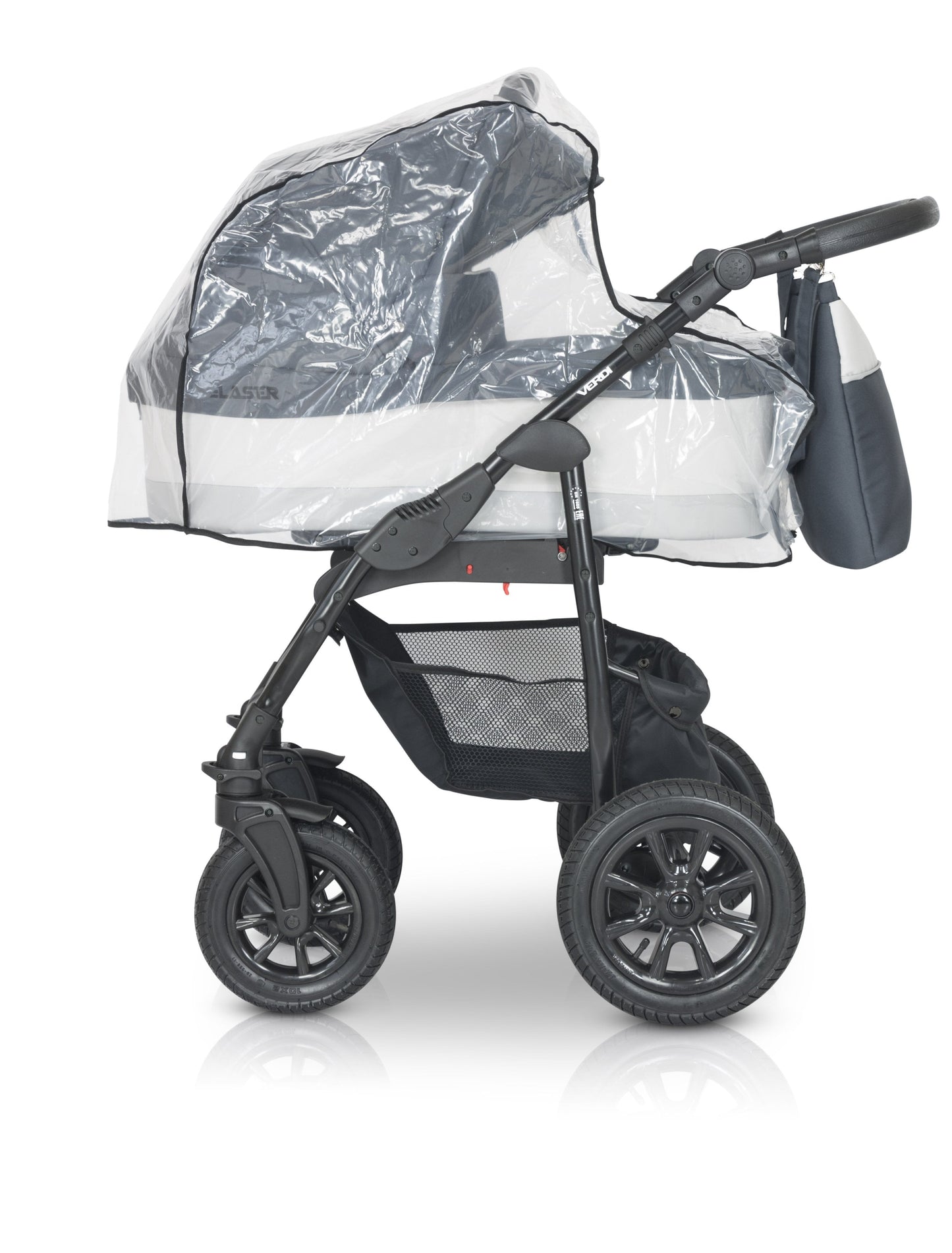 Laser Black Stroller 3in1 β 3in1 Baby Pram Stroller Travel System with Car Seat β LuxePram UK