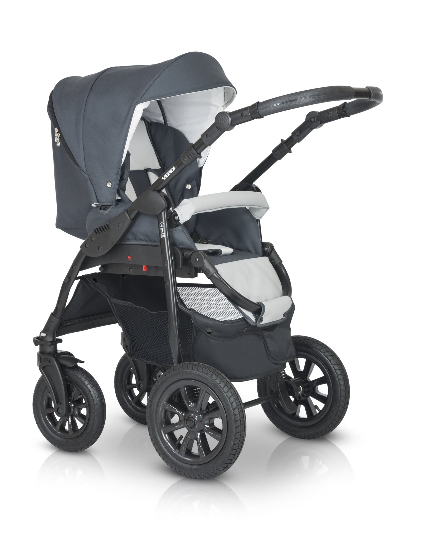 Laser Black Stroller 3in1 β 3in1 Baby Pram Stroller Travel System with Car Seat β LuxePram UK