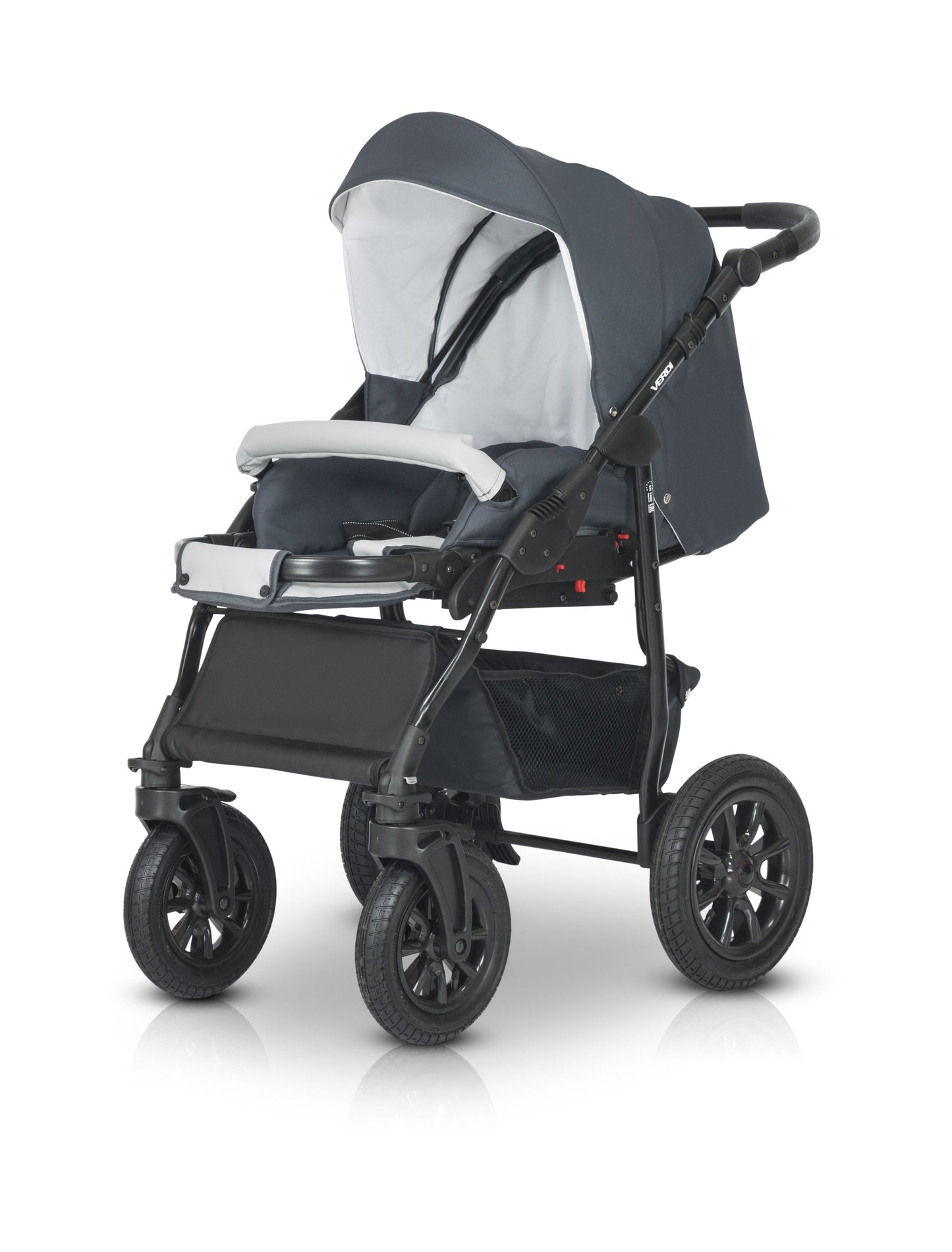 Laser Black Stroller 3in1 β 3in1 Baby Pram Stroller Travel System with Car Seat β LuxePram UK
