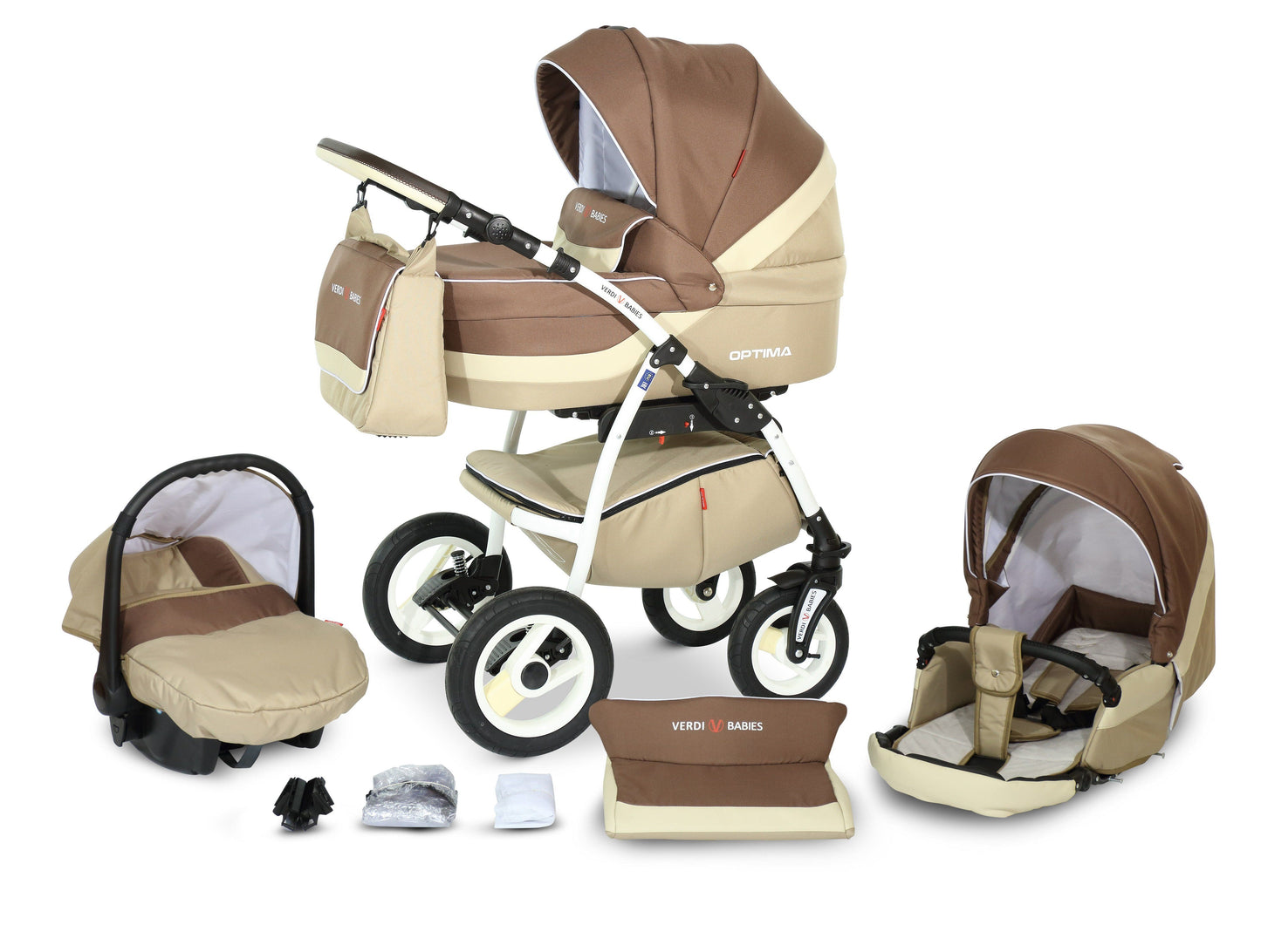 Optima Eco Line Stroller 3in1 – 3in1 Baby Pram Stroller Travel System with Car Seat – LuxePram UK