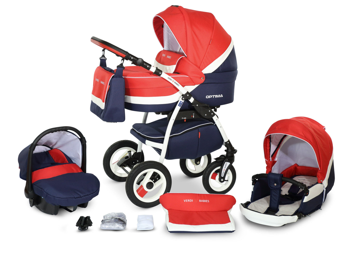 Optima Eco Line Stroller 3in1 – 3in1 Baby Pram Stroller Travel System with Car Seat – LuxePram UK