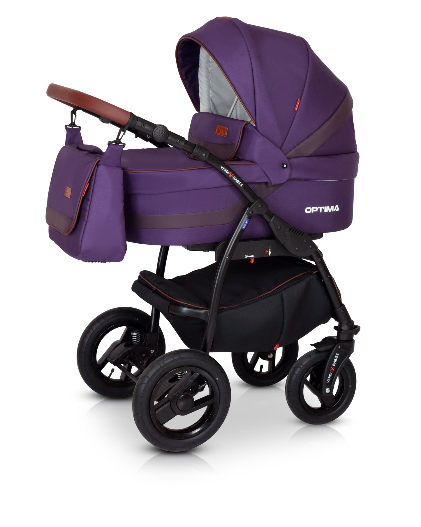 Optima Black Line Stroller 3in1 4 Grape – 3in1 Baby Pram Stroller Travel System with Car Seat – LuxePram UK