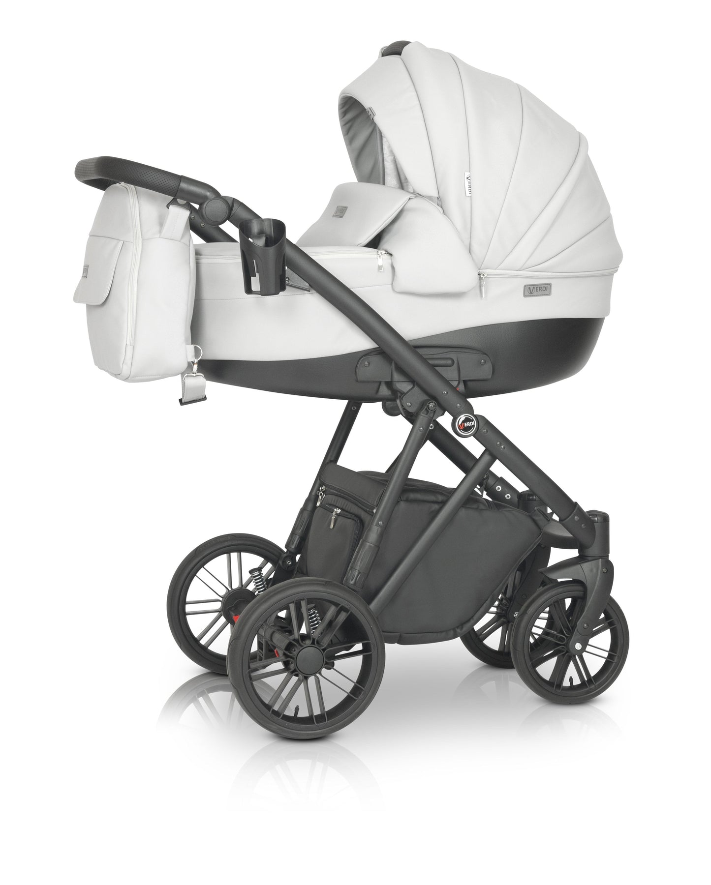 Melbu Stroller 3in1 5 White – 3in1 Baby Pram Stroller Travel System with Car Seat – LuxePram UK