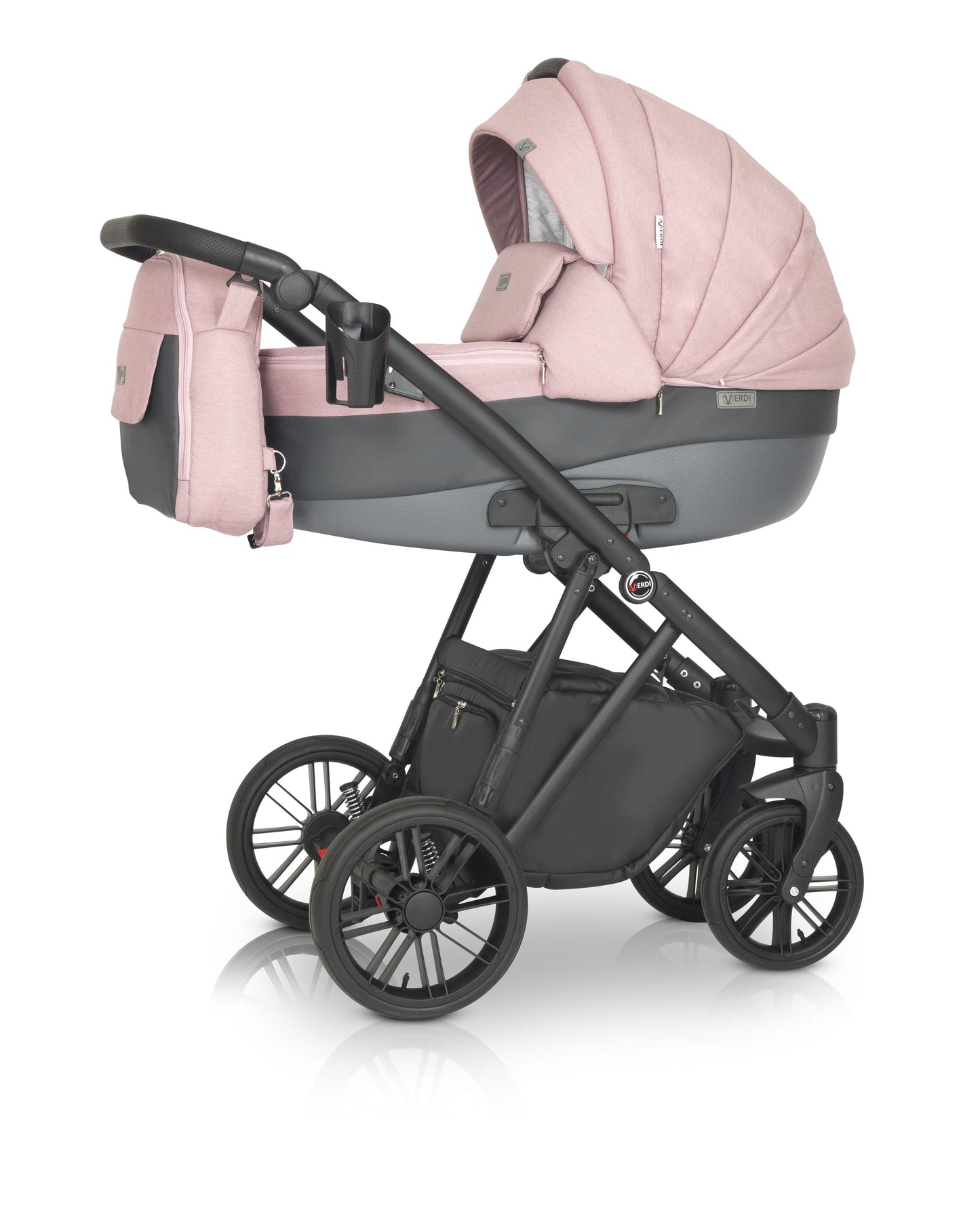 Melbu Stroller 3in1 10 Pink – 3in1 Baby Pram Stroller Travel System with Car Seat – LuxePram UK