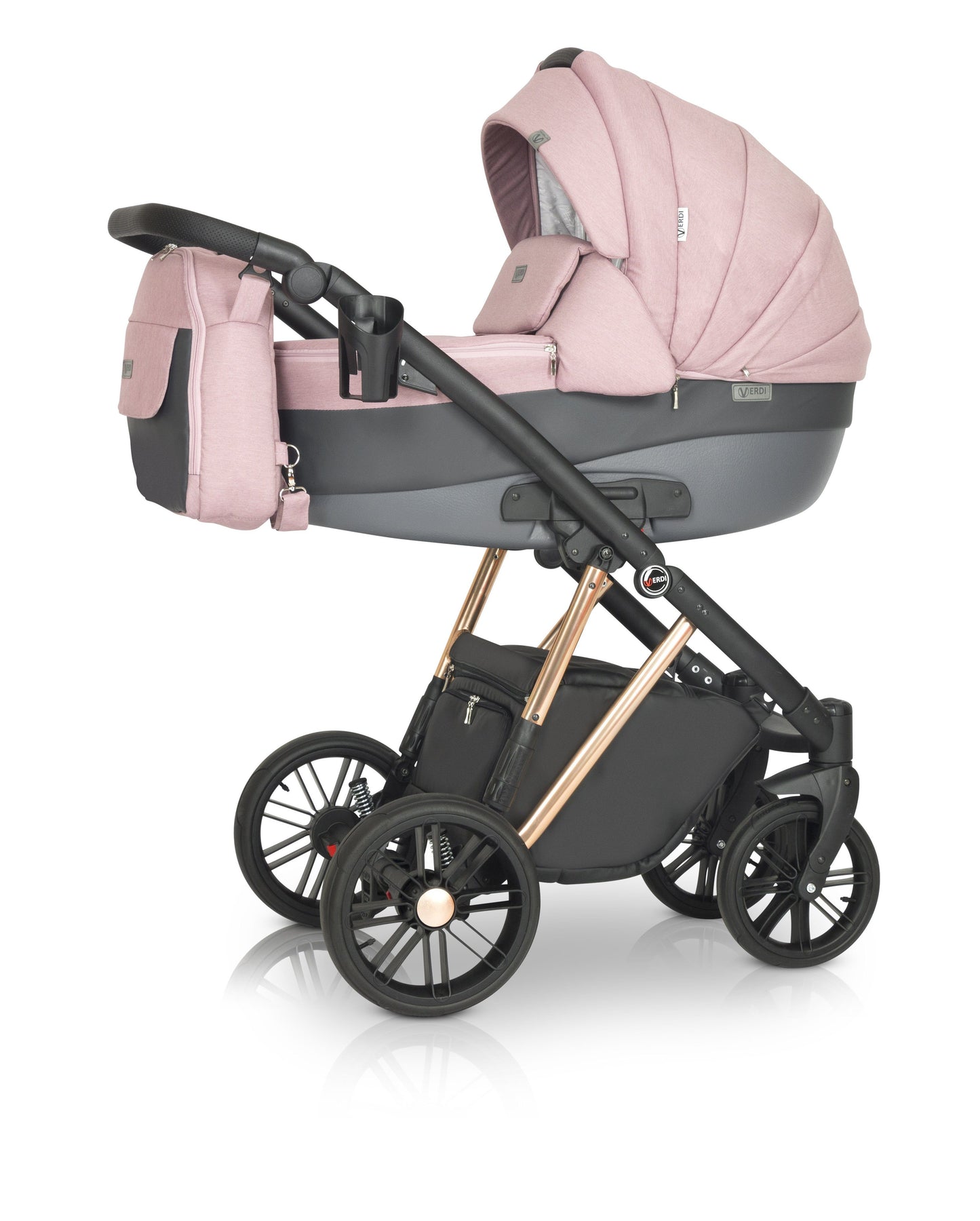 Melbu Stroller 3in1 P2 Pink – 3in1 Baby Pram Stroller Travel System with Car Seat – LuxePram UK