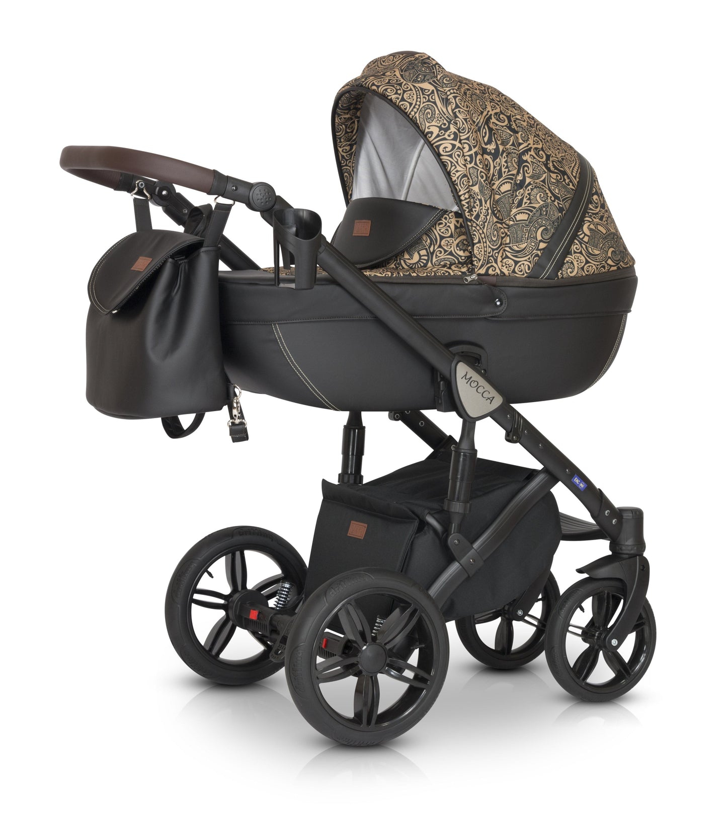Mocca Stroller 3in1 15 Black Ancient Mosaic – 3in1 Baby Pram Stroller Travel System with Car Seat – LuxePram UK