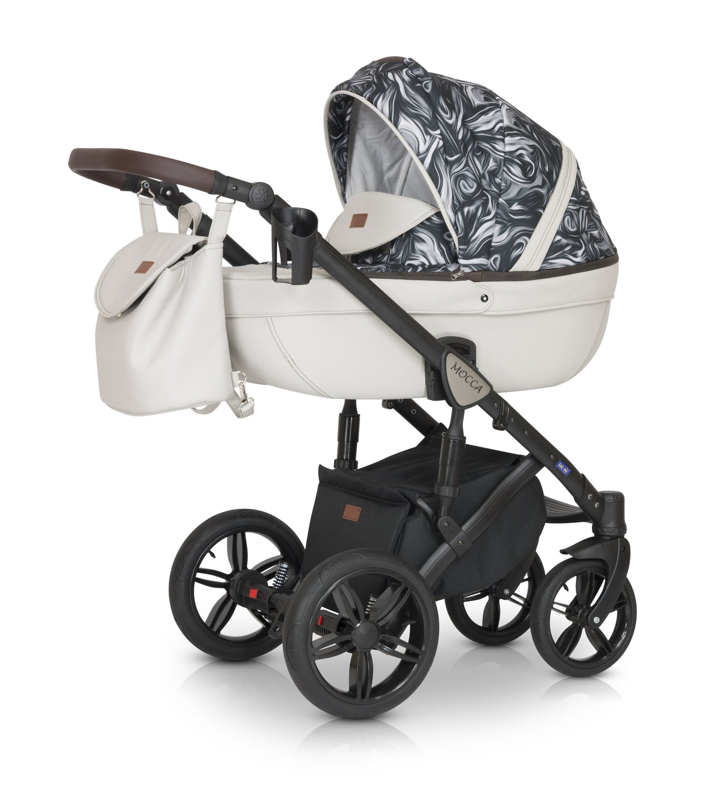 Mocca Stroller 3in1 7 Lava Cream – 3in1 Baby Pram Stroller Travel System with Car Seat – LuxePram UK