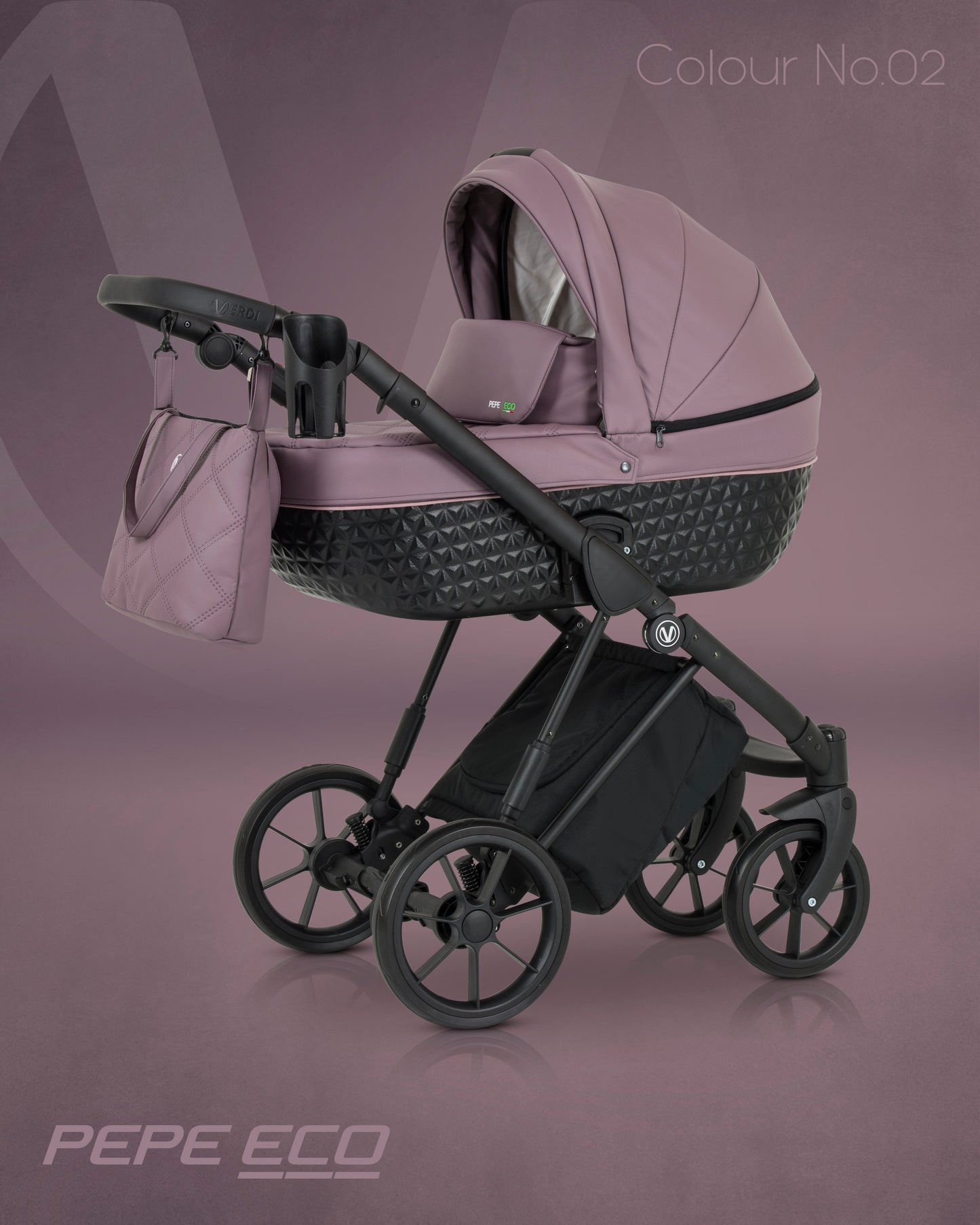 Pepe Eco Stroller 3in1 Rose gold – 3in1 Baby Pram Stroller Travel System with Car Seat – LuxePram UK
