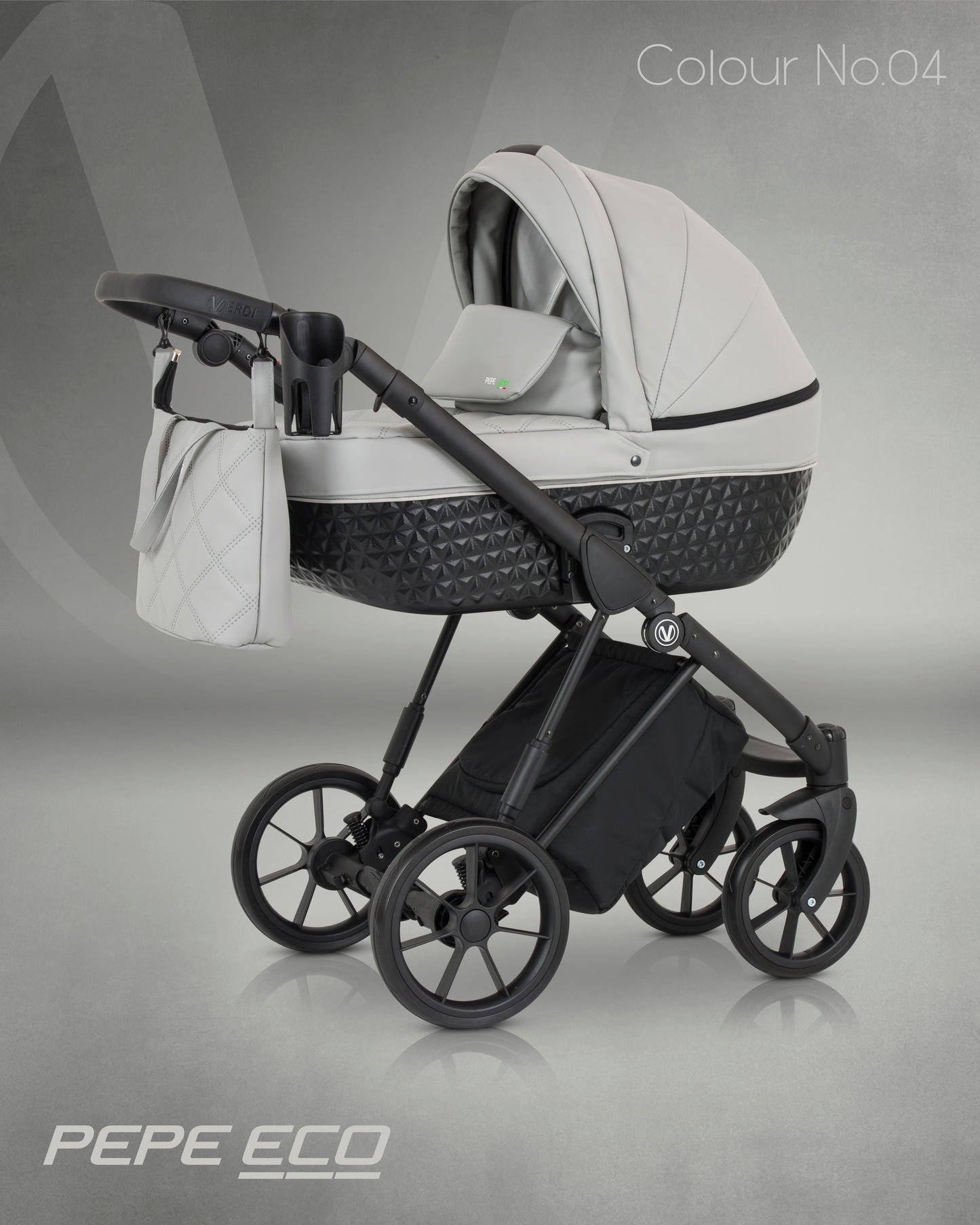 Pepe Eco Stroller 3in1 Gray – 3in1 Baby Pram Stroller Travel System with Car Seat – LuxePram UK