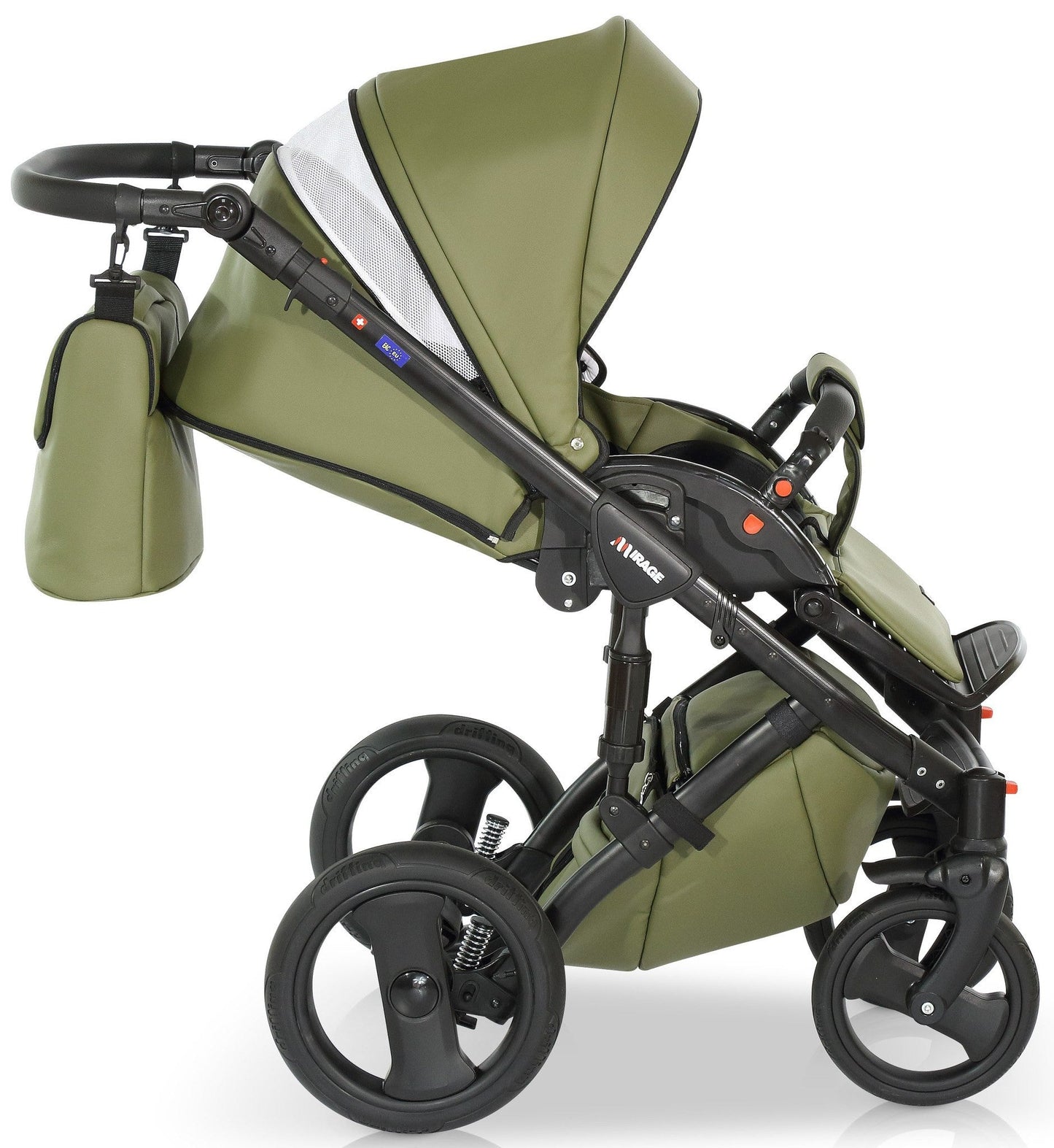 Mirage Livio Eco Premium Stroller 3in1 – 3in1 Baby Pram Stroller Travel System with Car Seat – LuxePram UK