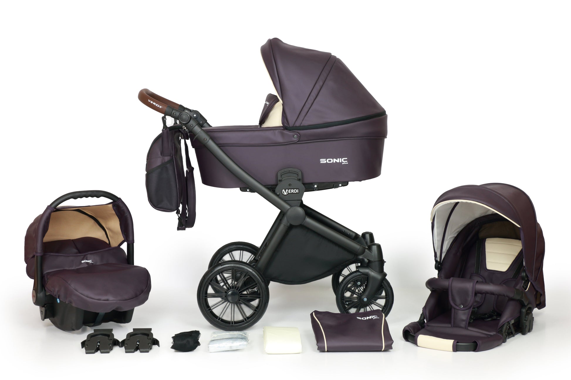 SONIC Soft 3in1 – 3in1 Baby Pram Stroller Travel System with Car Seat – LuxePram UK