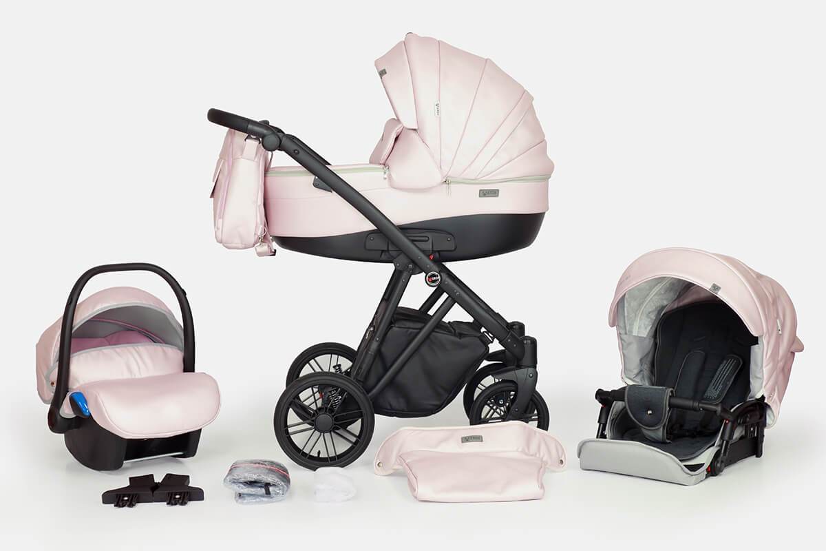 Melbu Stroller 3in1 – 3in1 Baby Pram Stroller Travel System with Car Seat – LuxePram UK