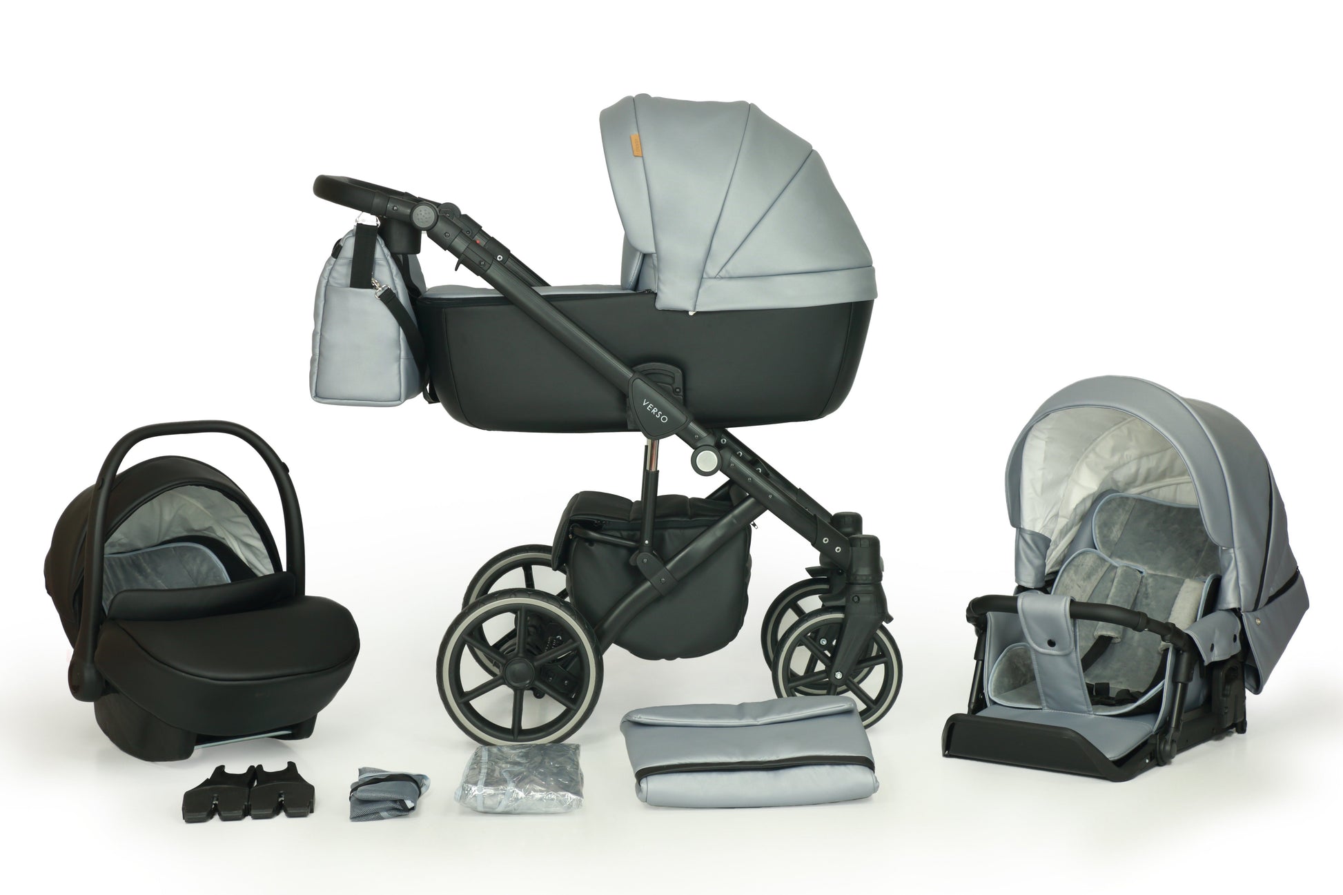 The Verso 3in1 Stroller – 3in1 Baby Pram Stroller Travel System with Car Seat – LuxePram UK