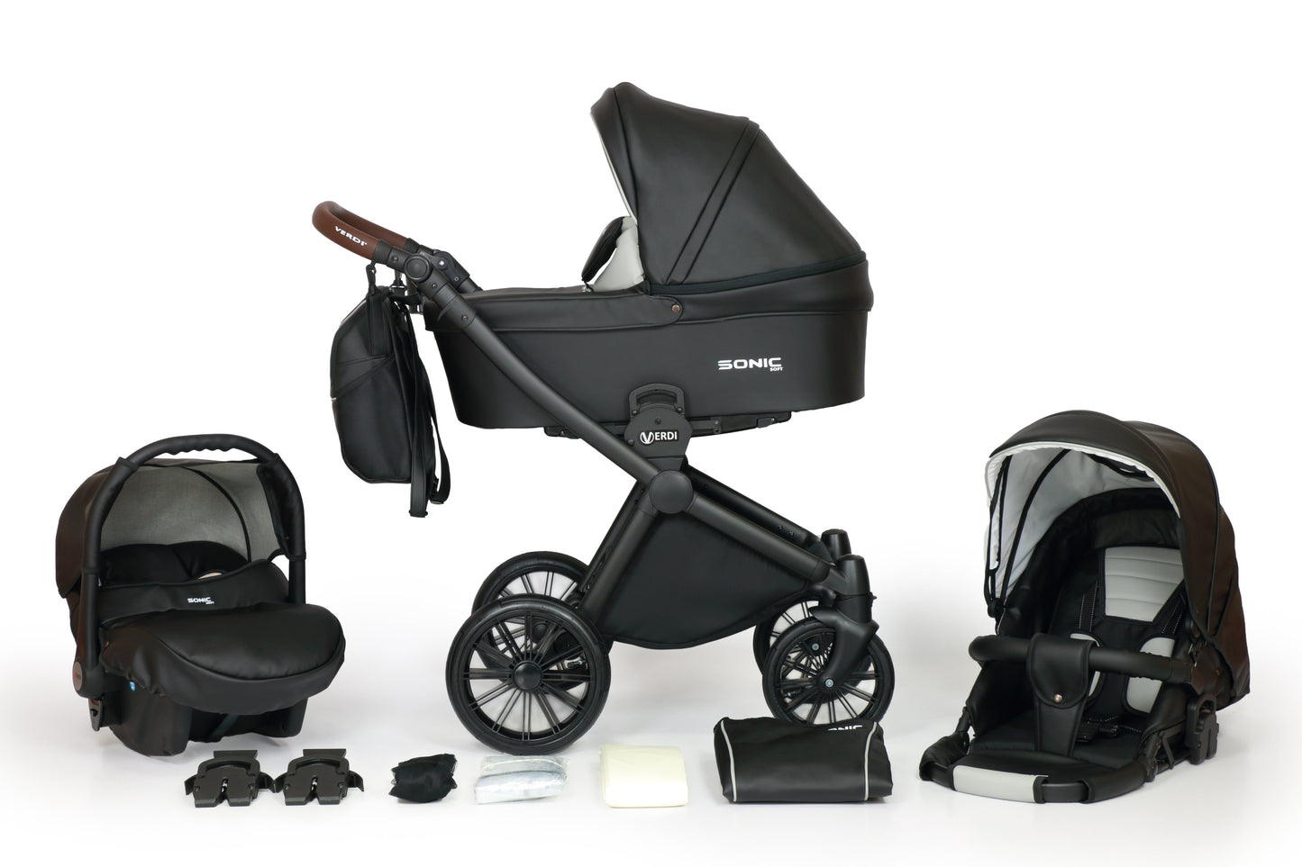 SONIC Soft 3in1 – 3in1 Baby Pram Stroller Travel System with Car Seat – LuxePram UK