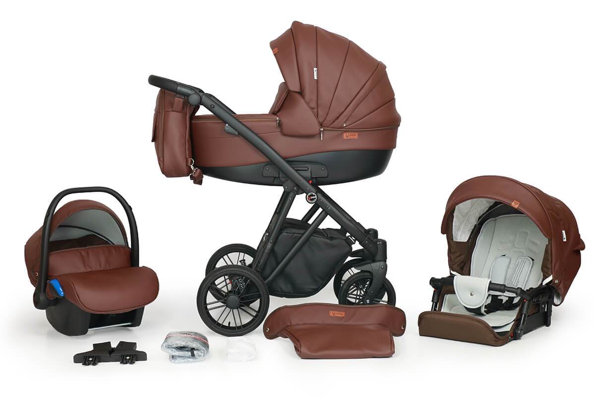 Melbu Stroller 3in1 – 3in1 Baby Pram Stroller Travel System with Car Seat – LuxePram UK
