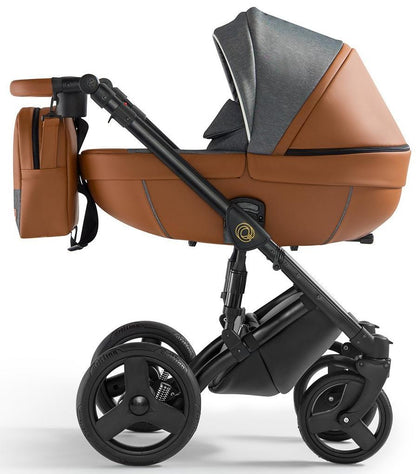 Orion Stroller 3in1 3 Caramel Eco Leather – 3in1 Baby Pram Stroller Travel System with Car Seat – LuxePram UK