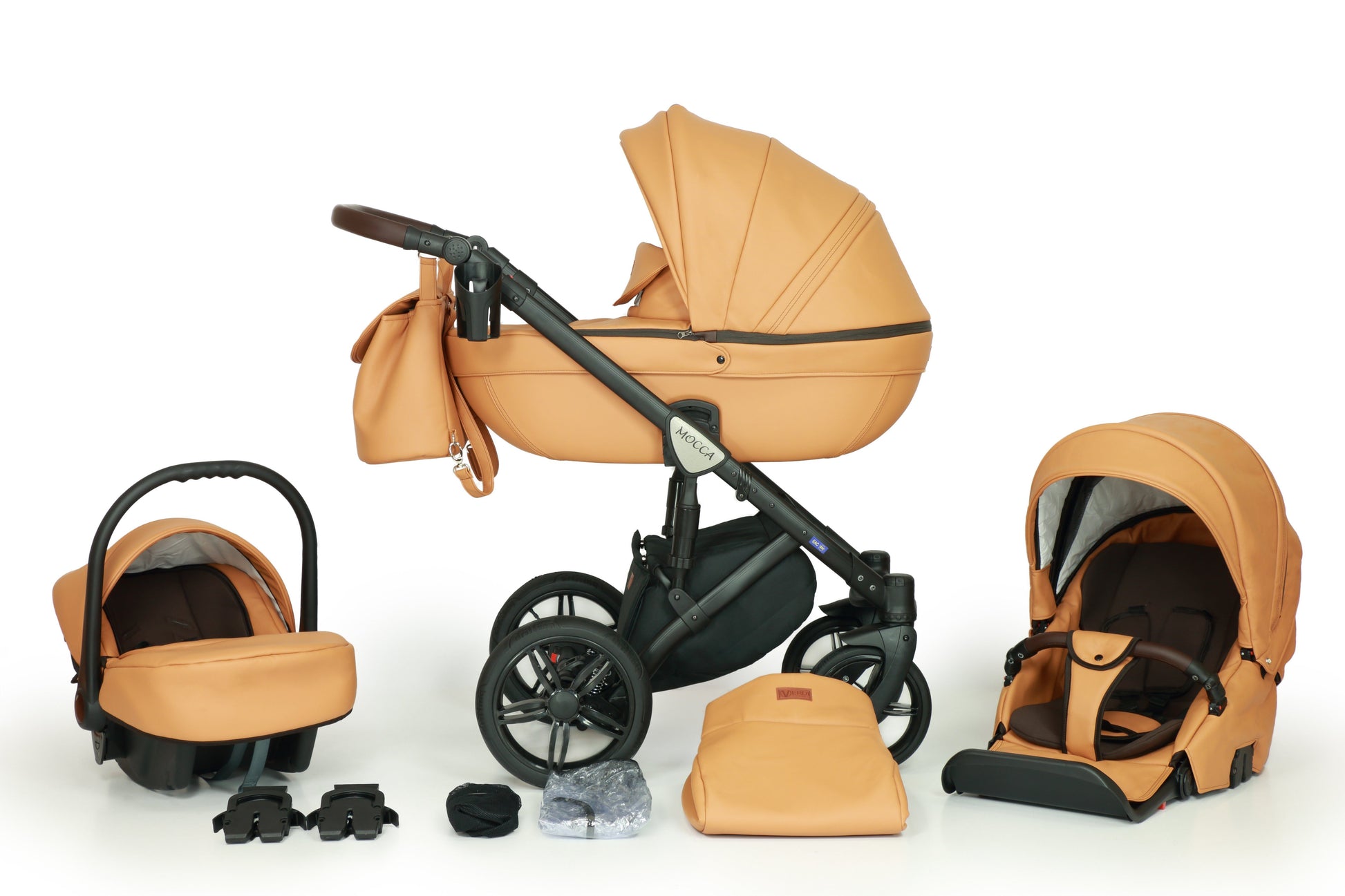 Mocca Stroller 3in1 – 3in1 Baby Pram Stroller Travel System with Car Seat – LuxePram UK