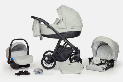 Melbu Stroller 3in1 – 3in1 Baby Pram Stroller Travel System with Car Seat – LuxePram UK