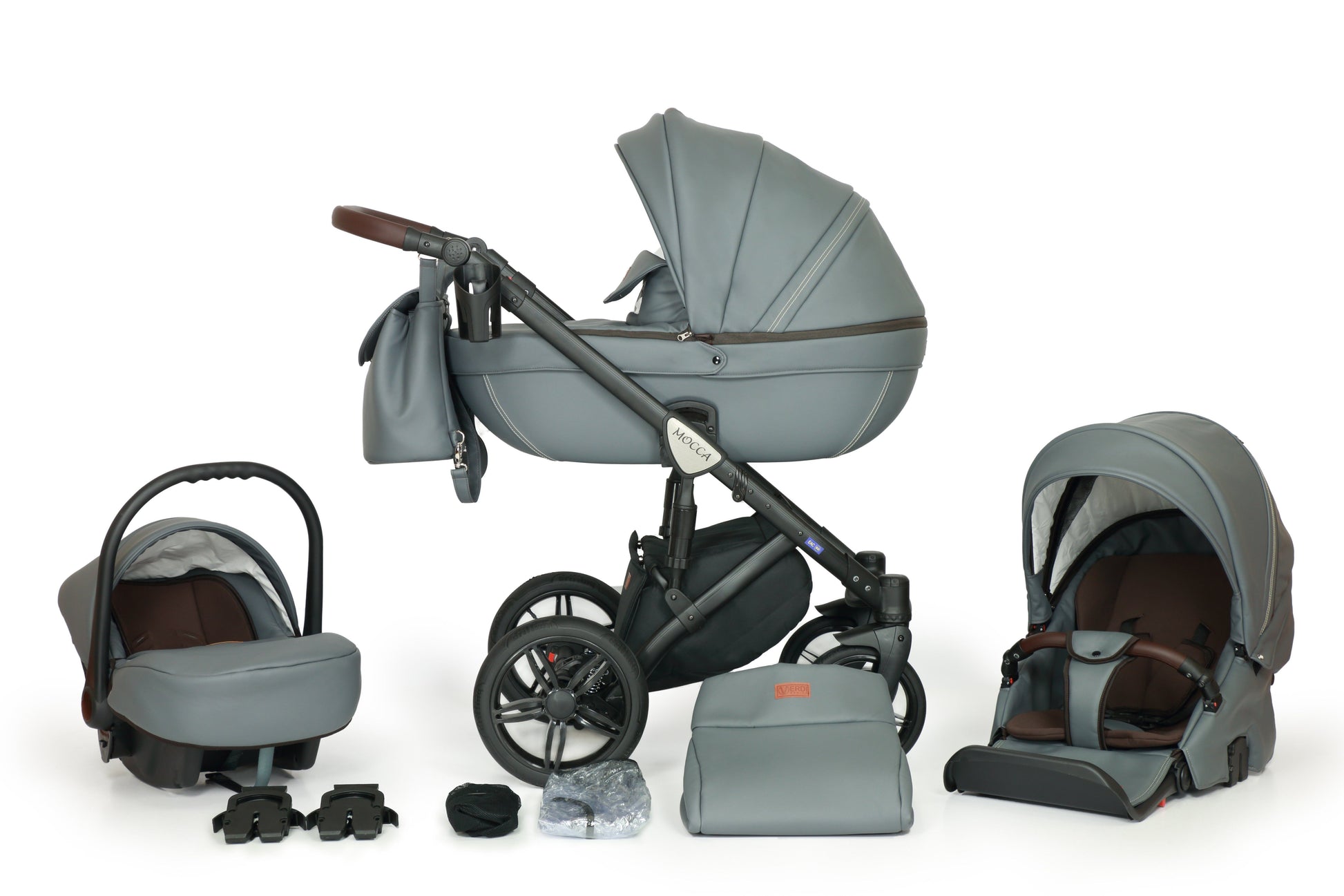 Mocca Stroller 3in1 – 3in1 Baby Pram Stroller Travel System with Car Seat – LuxePram UK