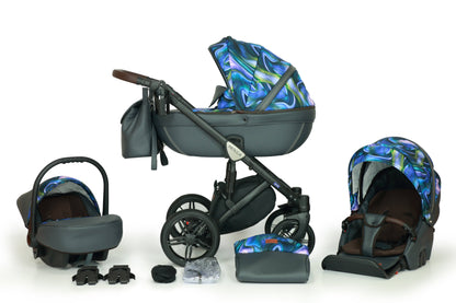 Mocca Stroller 3in1 – 3in1 Baby Pram Stroller Travel System with Car Seat – LuxePram UK