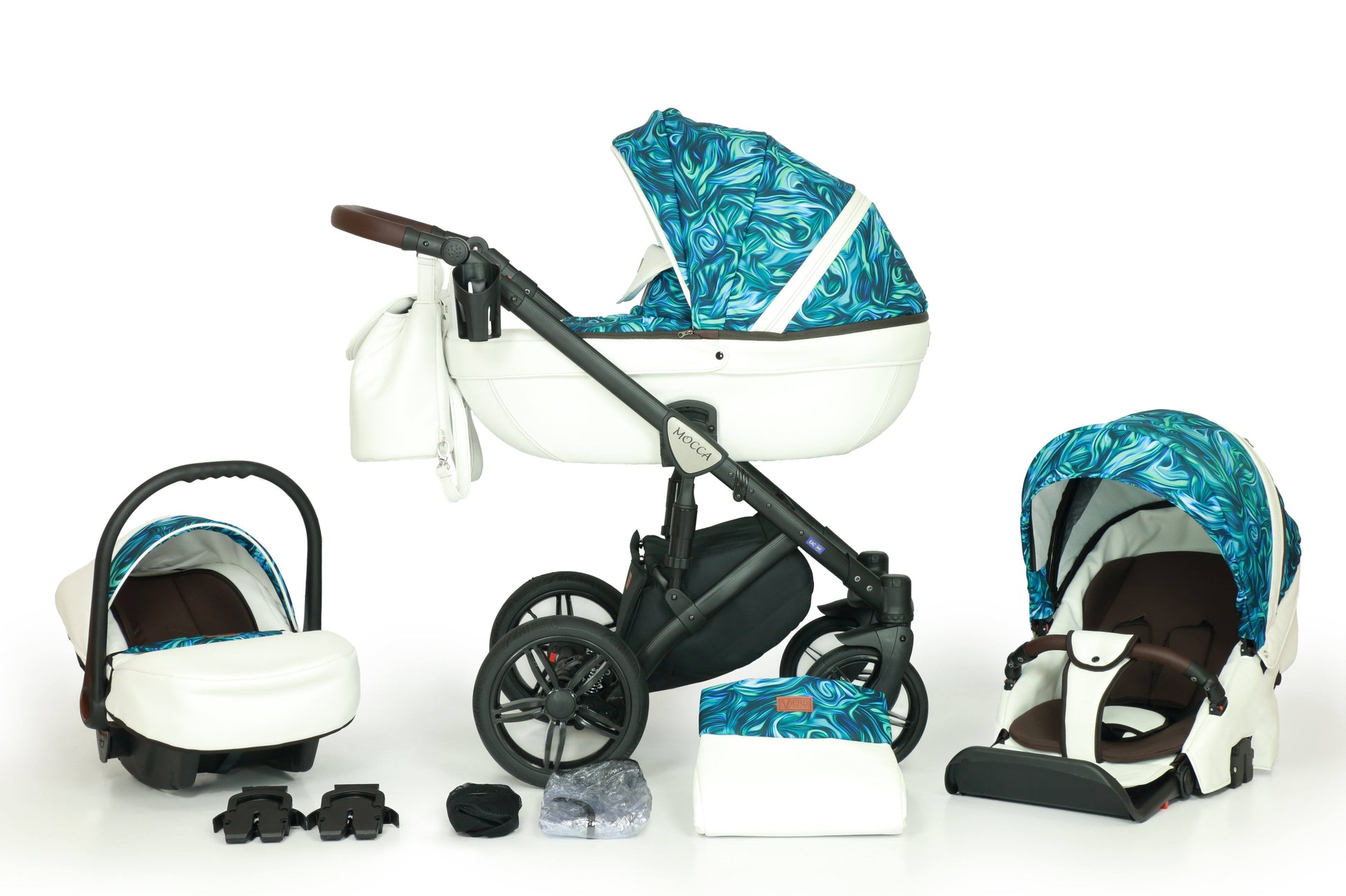 Mocca Stroller 3in1 – 3in1 Baby Pram Stroller Travel System with Car Seat – LuxePram UK
