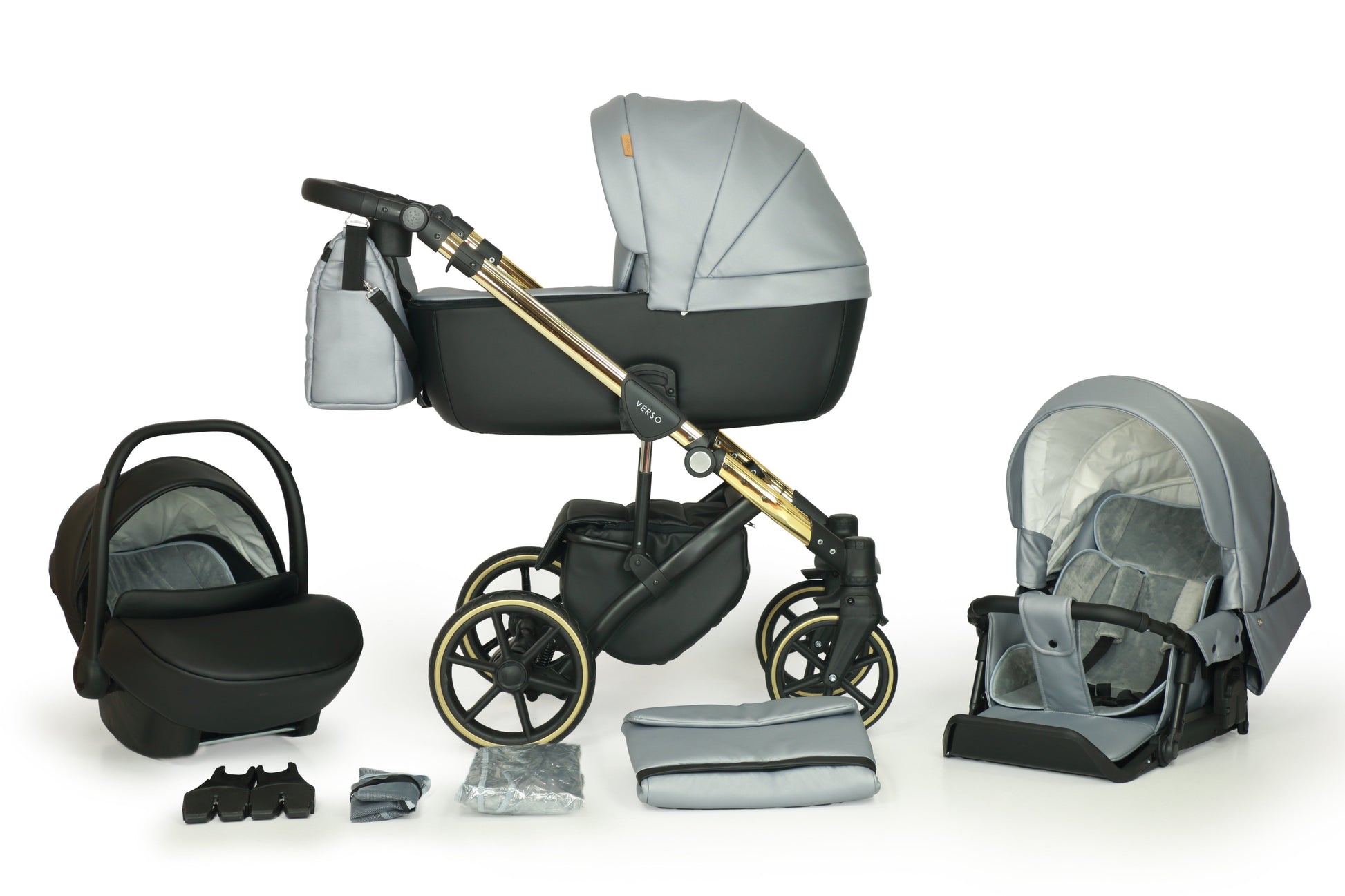 The Verso 3in1 Stroller – 3in1 Baby Pram Stroller Travel System with Car Seat – LuxePram UK