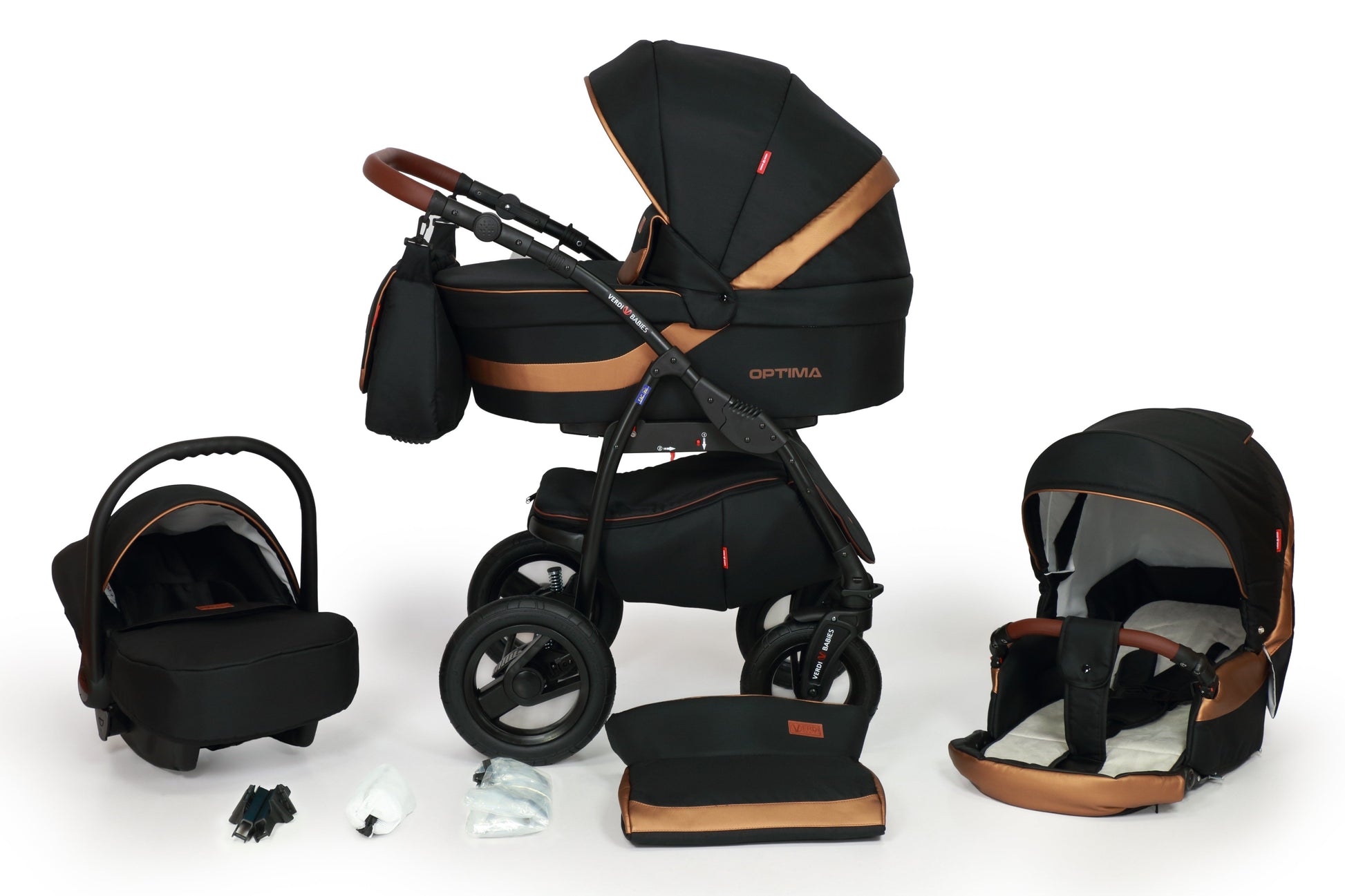 Optima Limited Edition Stroller 3in1 – 3in1 Baby Pram Stroller Travel System with Car Seat – LuxePram UK