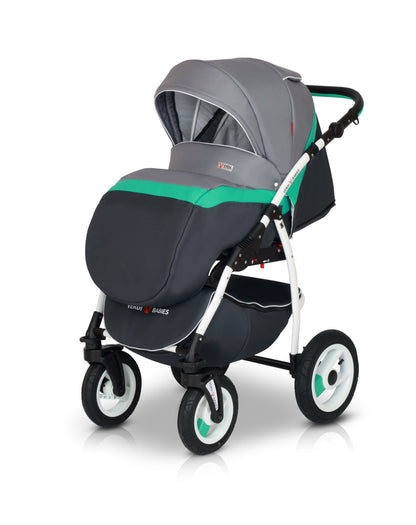Optima Eco Line Stroller 3in1 – 3in1 Baby Pram Stroller Travel System with Car Seat – LuxePram UK