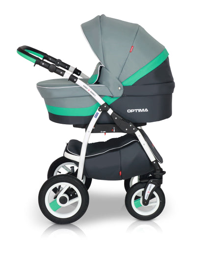 Optima Eco Line Stroller 3in1 – 3in1 Baby Pram Stroller Travel System with Car Seat – LuxePram UK