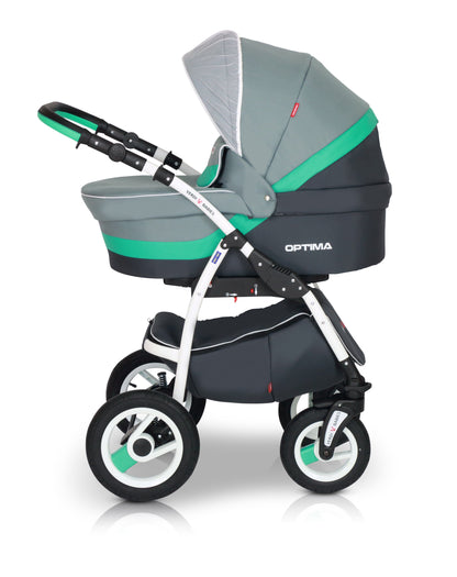 Optima Eco Line Stroller 3in1 – 3in1 Baby Pram Stroller Travel System with Car Seat – LuxePram UK