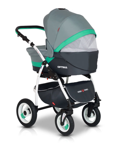Optima Eco Line Stroller 3in1 – 3in1 Baby Pram Stroller Travel System with Car Seat – LuxePram UK