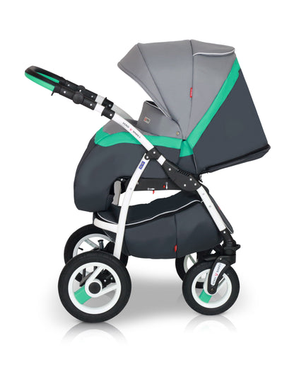 Optima Eco Line Stroller 3in1 – 3in1 Baby Pram Stroller Travel System with Car Seat – LuxePram UK