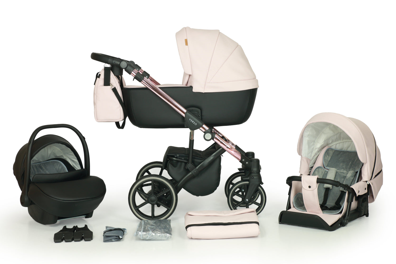 The Verso 3in1 Stroller – 3in1 Baby Pram Stroller Travel System with Car Seat – LuxePram UK