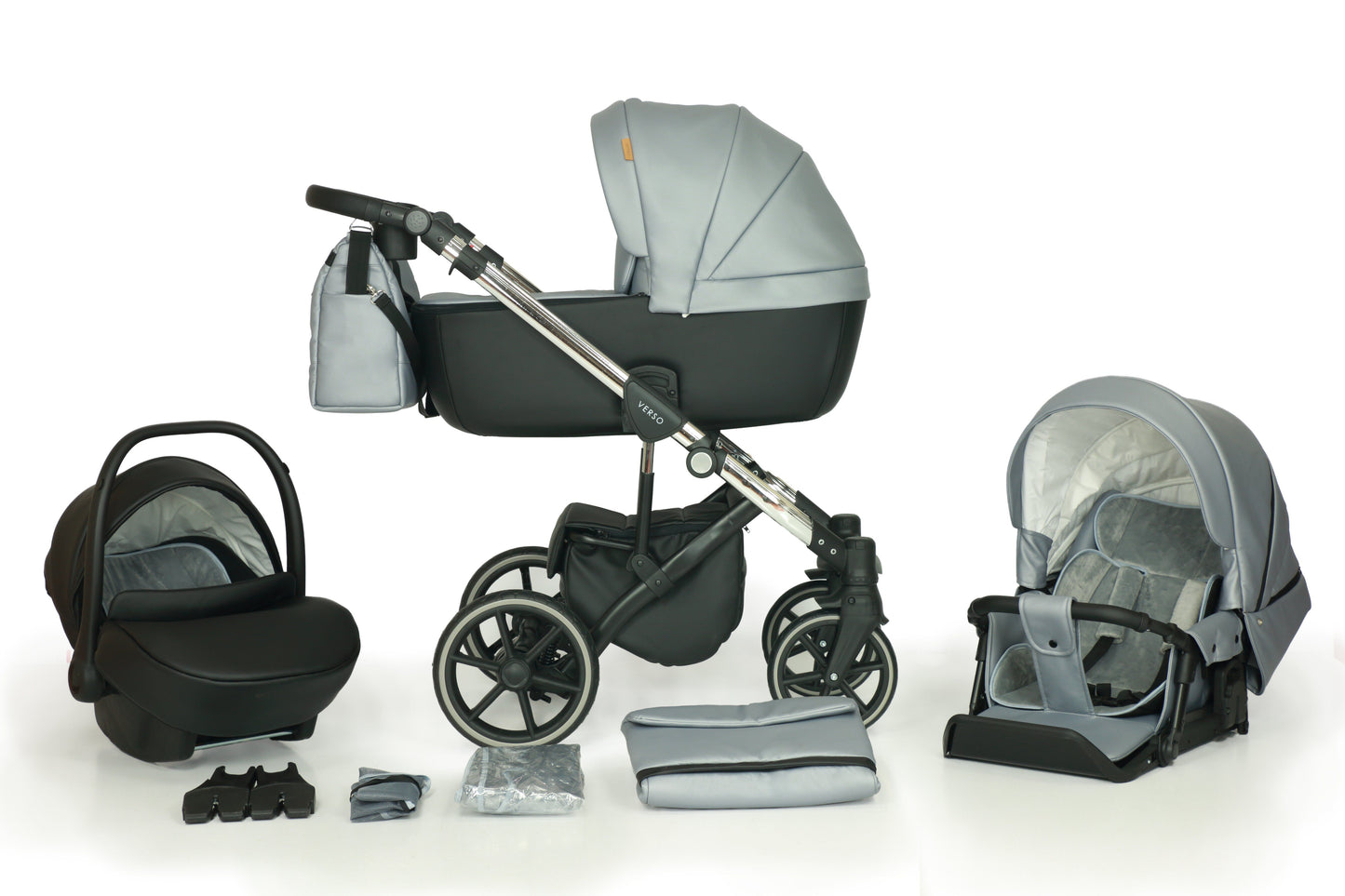 The Verso 3in1 Stroller – 3in1 Baby Pram Stroller Travel System with Car Seat – LuxePram UK