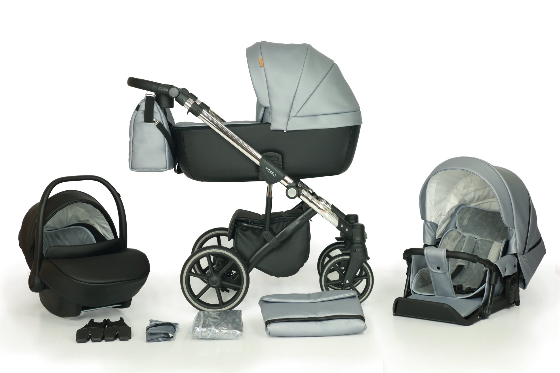The Verso 3in1 Stroller – 3in1 Baby Pram Stroller Travel System with Car Seat – LuxePram UK
