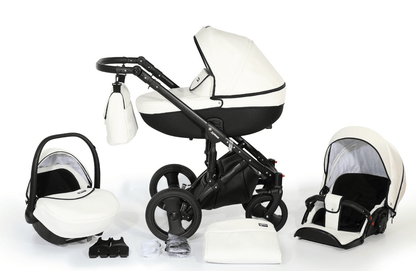 Mirage Livio Eco Premium Stroller 3in1 – 3in1 Baby Pram Stroller Travel System with Car Seat – LuxePram UK