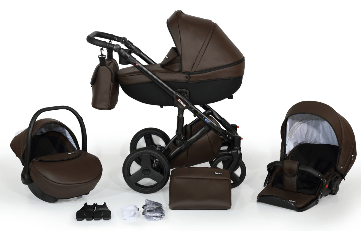 Mirage Livio Eco Premium Stroller 3in1 – 3in1 Baby Pram Stroller Travel System with Car Seat – LuxePram UK