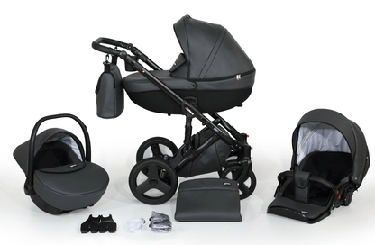 Mirage Livio Eco Premium Stroller 3in1 – 3in1 Baby Pram Stroller Travel System with Car Seat – LuxePram UK