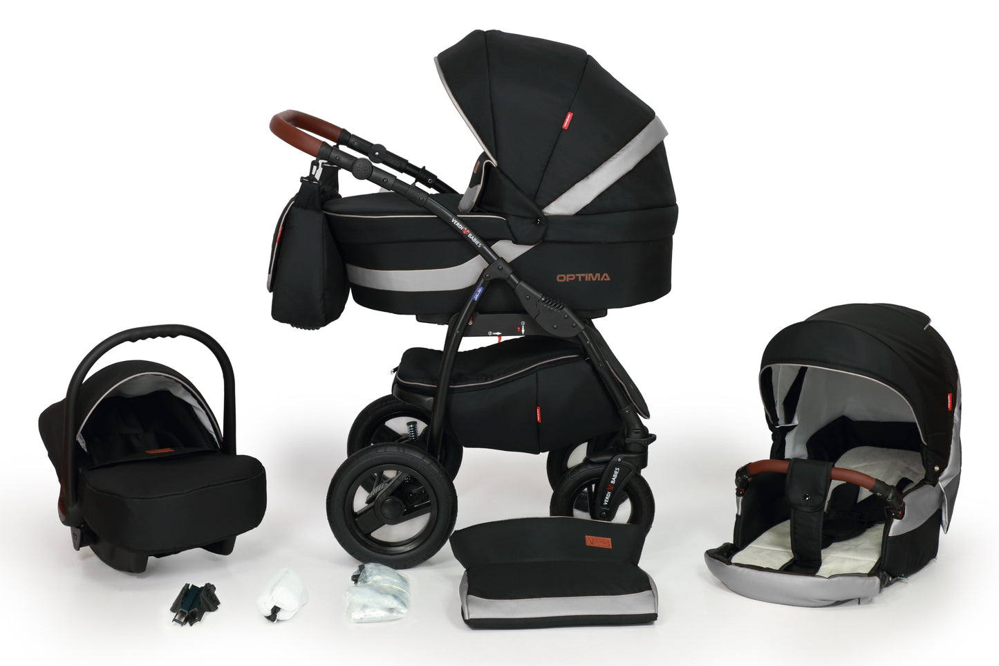 Optima Limited Edition Stroller 3in1 – 3in1 Baby Pram Stroller Travel System with Car Seat – LuxePram UK